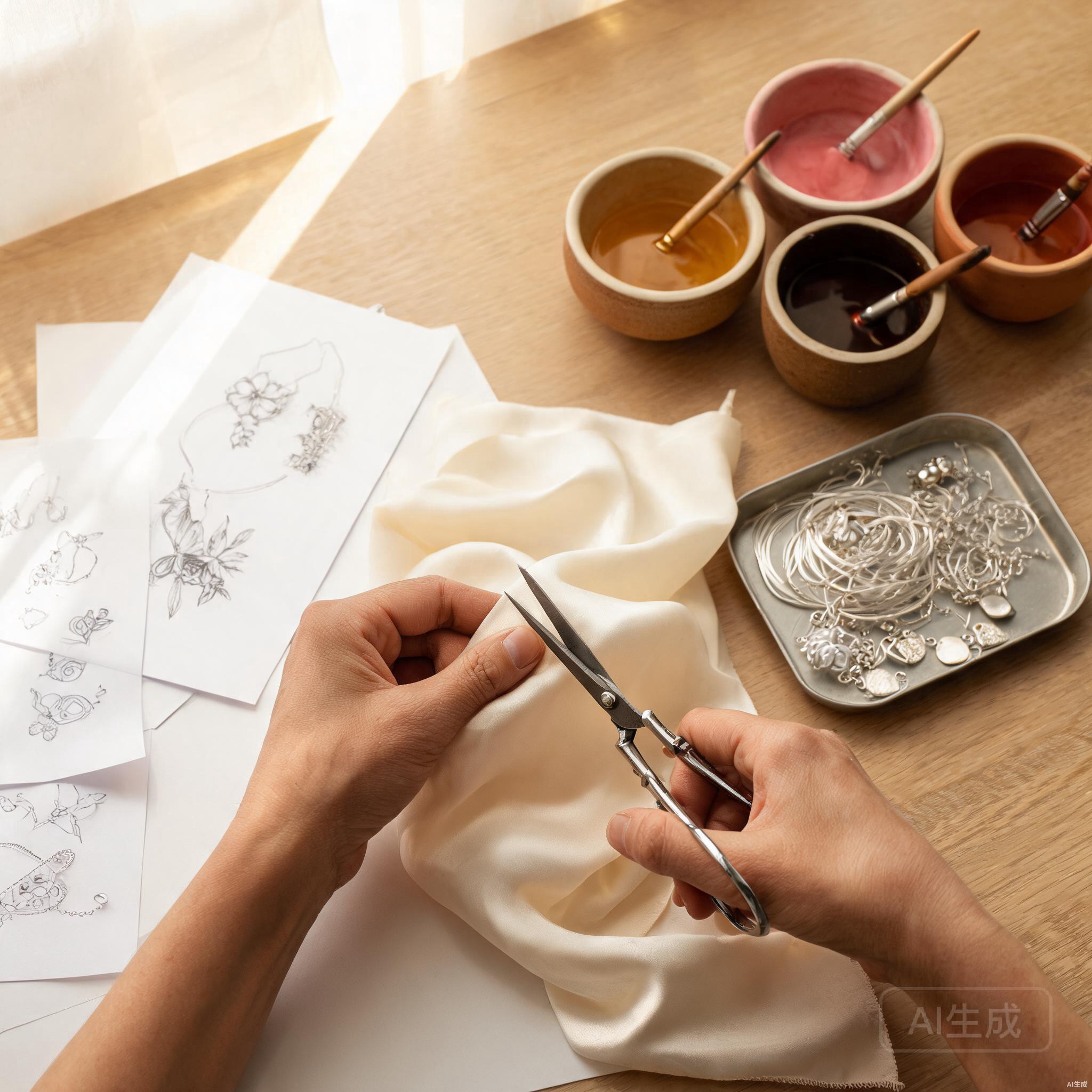 JinSeen craft process in the studio